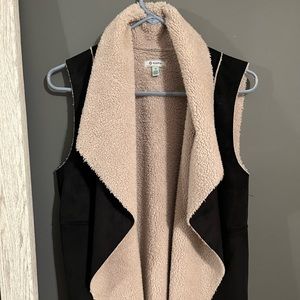Black suede vest from Nordstrom